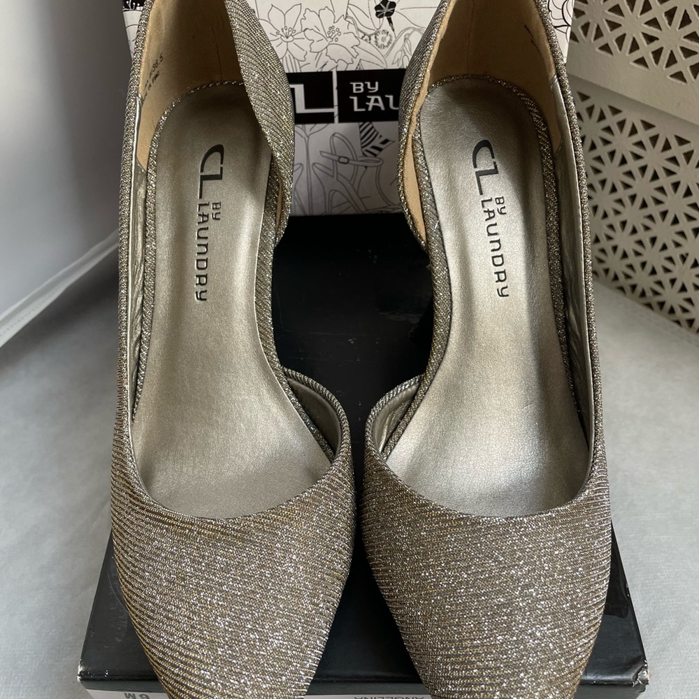 Sparkle gold & silver shoes new worn ..twice .. - Picture 2 of 5